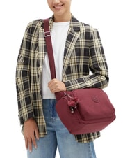 KIPLING GABB Bolso bandolera grande vino de sal&oacute;n - Bolsos Mujer - 2