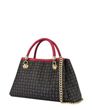 POLLINI HERITAGE  Bolso de mano con bandolera laca negra - Bolsos Mujer - 2