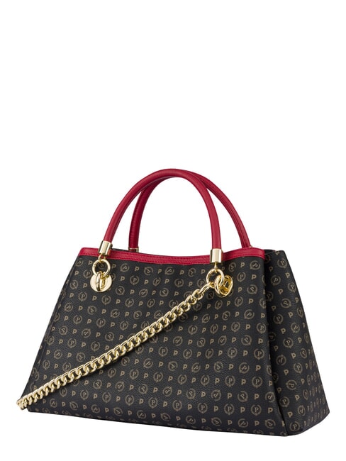 HERITAGE  Bolso de mano con bandolera laca negra - Bolsos Mujer