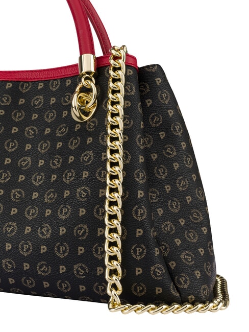 HERITAGE  Bolso de mano con bandolera laca negra - Bolsos Mujer