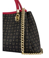 POLLINI HERITAGE  Bolso de mano con bandolera laca negra - Bolsos Mujer - 5