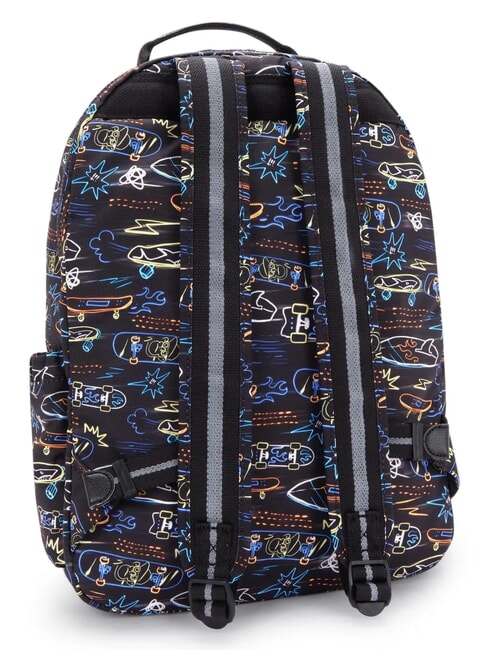 SEOUL LAP Mochila con bolsillo para port&aacute;til de 15" patines de ne&oacute;n - Mochilas Escuela & Tiempo Libre