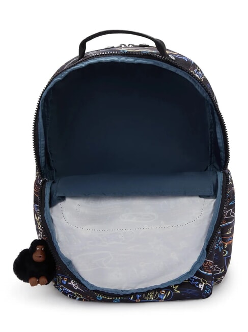 SEOUL LAP Mochila con bolsillo para port&aacute;til de 15" patines de ne&oacute;n - Mochilas Escuela & Tiempo Libre