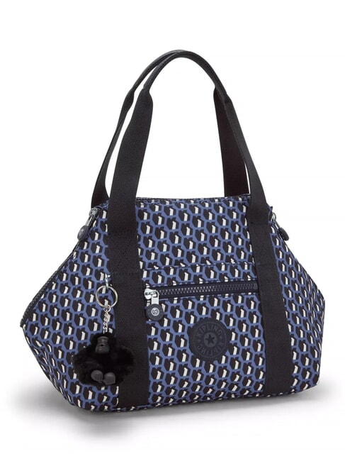 ART MINI PRINT Bolso peque&ntilde;o azul 3D - Bolsos Mujer