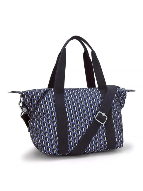 ART MINI PRINT Bolso peque&ntilde;o azul 3D - Bolsos Mujer