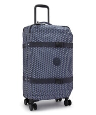 KIPLING SPONTANEOUS M Carro mediano azul 3D - Trolley Semirr&iacute;gidos - 3