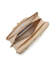 KIPLING SUPERWORKER Bolso malet&iacute;n beige brillante - Bolsos Mujer - 4