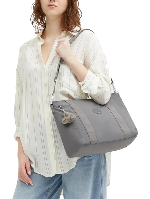 ASSENI S Shopper con bandolera gris acogedor - Bolsos Mujer