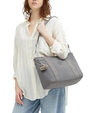 KIPLING ASSENI S Shopper con bandolera gris acogedor - Bolsos Mujer - 2