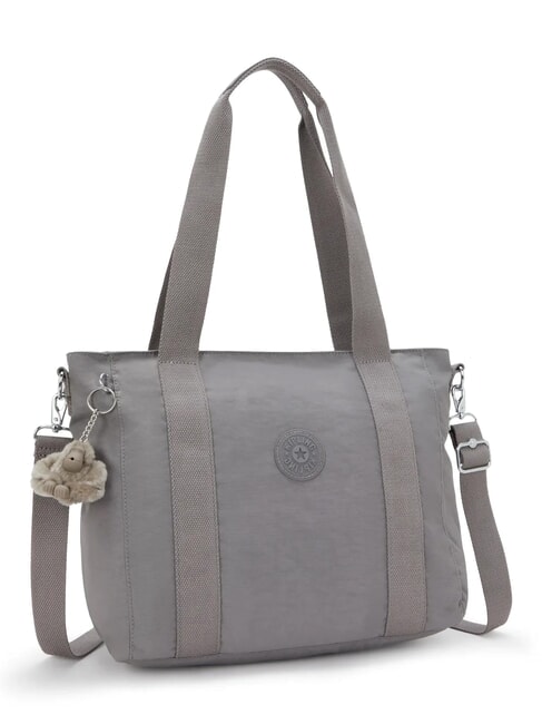 ASSENI S Shopper con bandolera gris acogedor - Bolsos Mujer