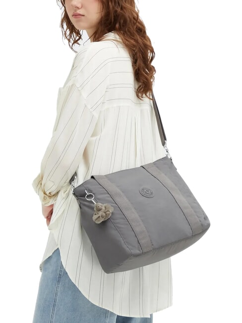 ASSENI S Shopper con bandolera gris acogedor - Bolsos Mujer