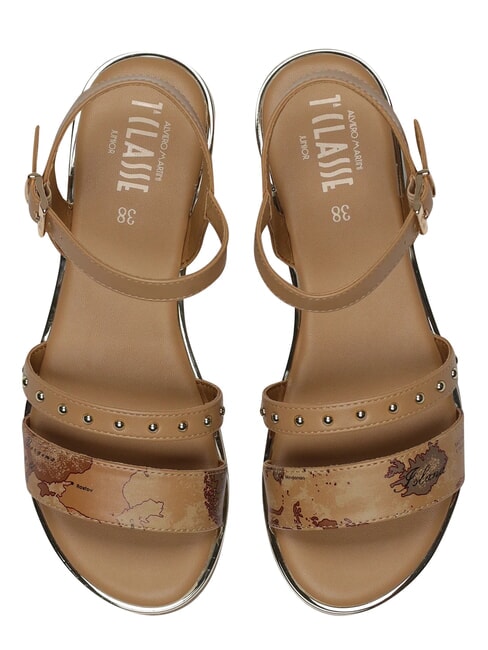 GEO Sandalias Geom&eacute;trico beige/camel - Zapatos Mujer