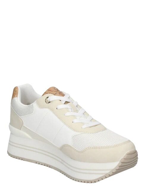 GEO Zapatillas beige/blanco roto/beige geom&eacute;trico - Zapatos Mujer