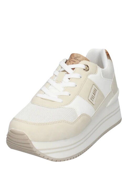 GEO Zapatillas beige/blanco roto/beige geom&eacute;trico - Zapatos Mujer