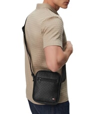 TOMMY HILFIGER TH EMBOSSED FLAG Monedero peque&ntilde;o negro - Bandoleras Hombre - 2