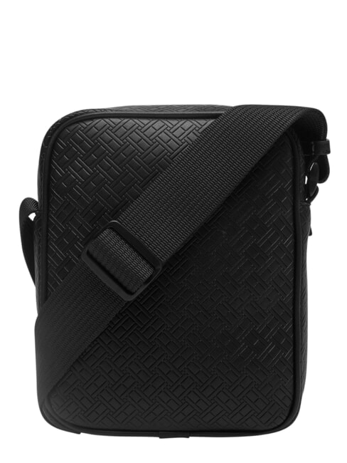 TH EMBOSSED FLAG Monedero peque&ntilde;o negro - Bandoleras Hombre