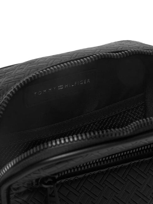 TH EMBOSSED FLAG Monedero peque&ntilde;o negro - Bandoleras Hombre