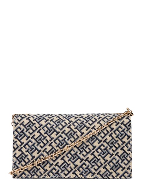 TH HER Minibolso con correa de cadena para el hombro. monocrom&aacute;tico azul - Bolsos Mujer