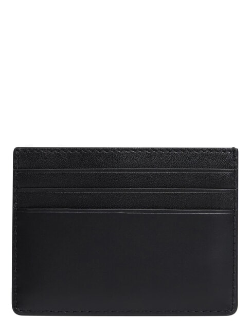 TH EMBOSSED Tarjetero de cuero negro - Carteras Hombre