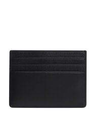 TOMMY HILFIGER TH EMBOSSED Tarjetero de cuero negro - Carteras Hombre - 2