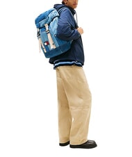 TOMMY HILFIGER TJ DENIM PATCHWORK Mochila con m&uacute;ltiples bolsillos, de mezclilla. parche de mezclilla - Mochilas Escuela & Tiempo Libre - 2