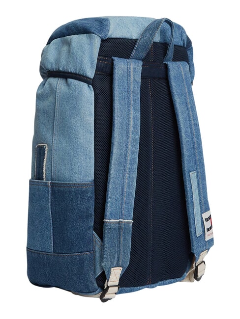 TJ DENIM PATCHWORK Mochila con m&uacute;ltiples bolsillos, de mezclilla. parche de mezclilla - Mochilas Escuela & Tiempo Libre