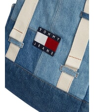 TOMMY HILFIGER TJ DENIM PATCHWORK Mochila con m&uacute;ltiples bolsillos, de mezclilla. parche de mezclilla - Mochilas Escuela & Tiempo Libre - 5