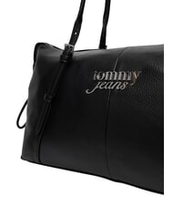 TOMMY HILFIGER TJ BOLD Bolso de hombro ajustable, grande negro - Bolsos Mujer - 6