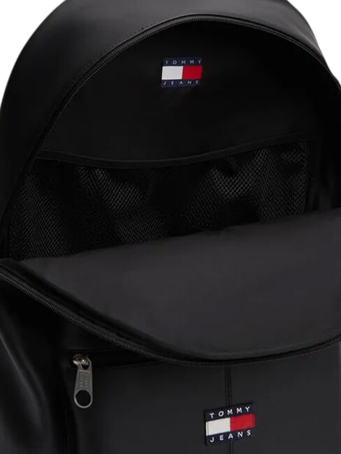 TJ ESS DAILY PU Mochila con bolsillo frontal negro - Mochilas Escuela & Tiempo Libre
