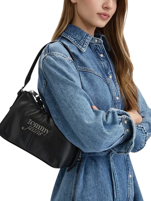 TJ BOLD Bolso de hombro ajustable negro - Bolsos Mujer