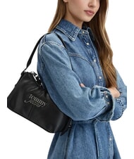 TOMMY HILFIGER TJ BOLD Bolso de hombro ajustable negro - Bolsos Mujer - 2