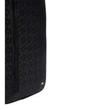 TOMMY HILFIGER TH EMBOSSED FLAG Bolsa de un solo hombro negro - Ri&ntilde;oneras - 4