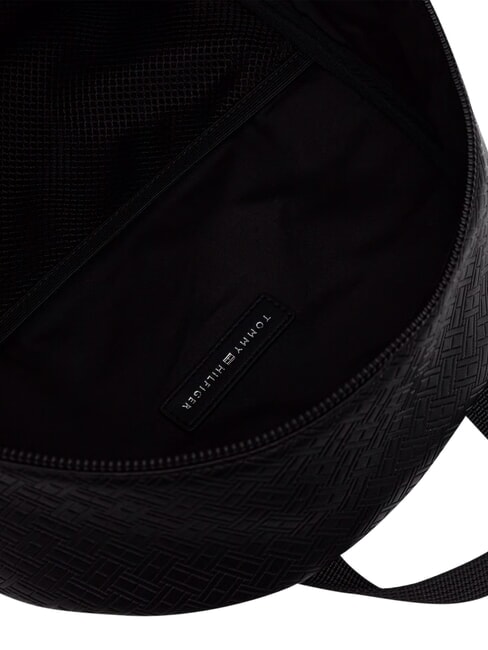 TH EMBOSSED FLAG Mochila con bolsillo frontal negro - Mochilas Escuela & Tiempo Libre