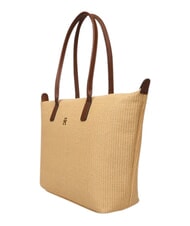 TOMMY HILFIGER POPETTE Bolso de compras de hombro, XL arena mono - Bolsos Mujer - 4