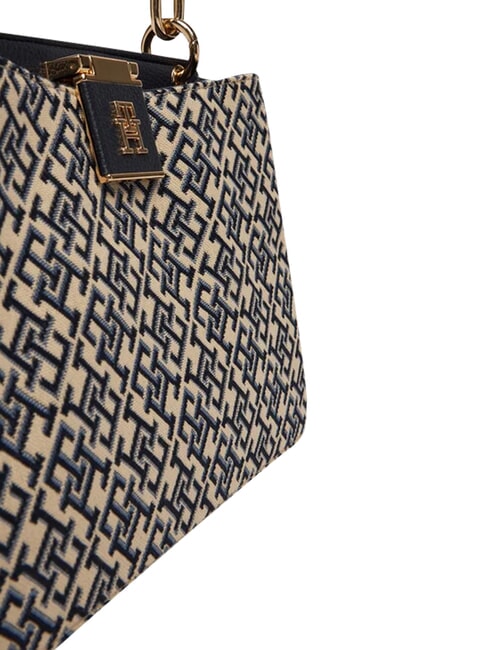 TH HER Bolso de mano con correa para el hombro. monocrom&aacute;tico azul - Bolsos Mujer