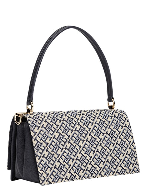 TH HER Bolso de mano con correa para el hombro. monocrom&aacute;tico azul - Bolsos Mujer