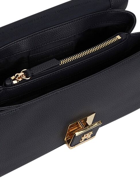 TH HER Bolso de mano con correa para el hombro. monocrom&aacute;tico azul - Bolsos Mujer