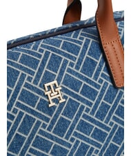 TOMMY HILFIGER POPETTE Bolso de mano con correa para el hombro. mezclilla azul - Bolsos Mujer - 4