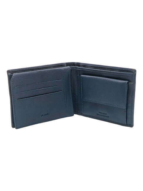 ERIK Cartera de piel para hombre azul tinta - Carteras Hombre