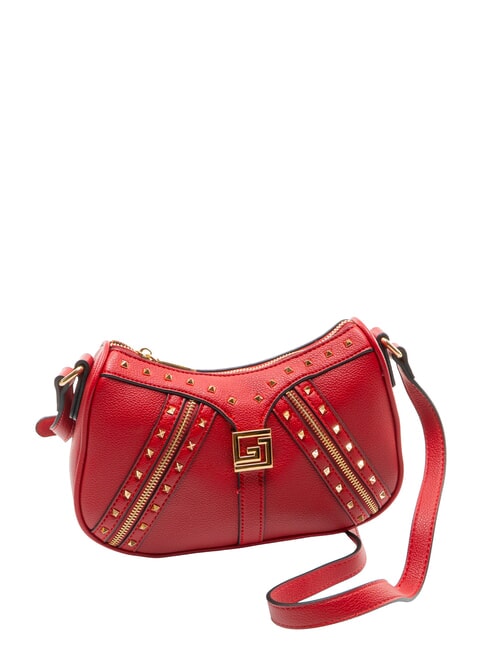 EMMA Bolso de hombro con tachuelas ROJO - Bolsos Mujer