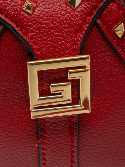 EMMA Bolso de hombro con tachuelas ROJO - Bolsos Mujer