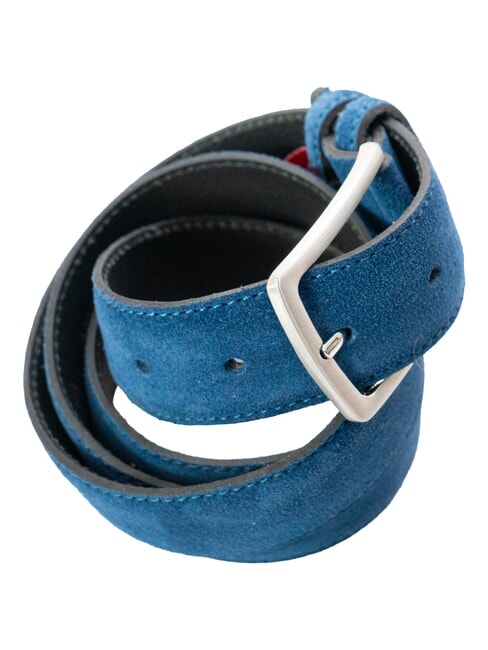 BASIC Cintur&oacute;n de cuero azul claro - Cinturones