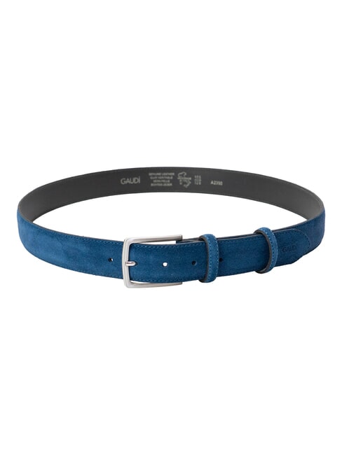 BASIC Cintur&oacute;n de cuero azul claro - Cinturones