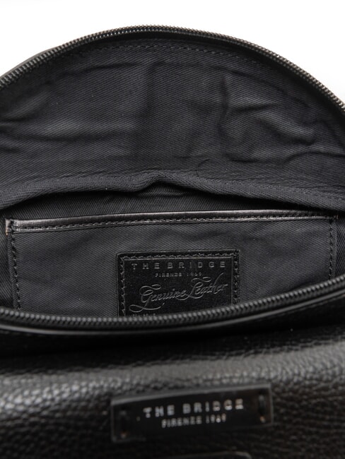 BIAGIO Ri&ntilde;onera de cuero negro - Bolsos Mujer