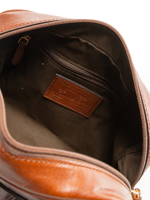 FLORA Bolso de mano con correa para el hombro. BROWN - Bolsos Mujer