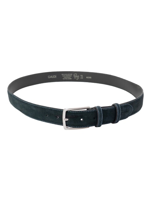 BASIC Cintur&oacute;n de cuero azul oscuro - Cinturones