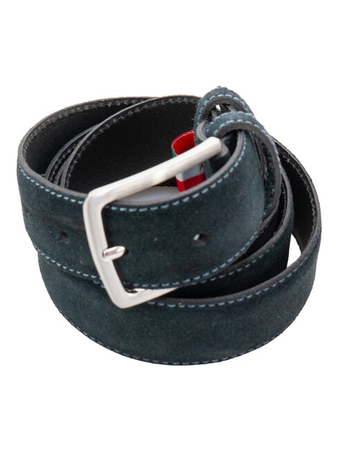 BASIC Cintur&oacute;n de cuero azul oscuro - Cinturones