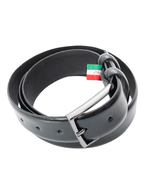LUXURY Cintur&oacute;n de piel Hecho en Italia NEGRO - Cinturones