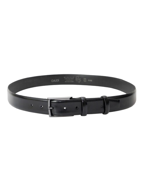 LUXURY Cintur&oacute;n de piel Hecho en Italia NEGRO - Cinturones
