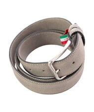 GAUD&Igrave; BASIC Cintur&oacute;n de piel con logotipo grabado en relieve gris pardo - Cinturones - 3